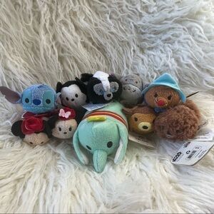 Lot of 12 Disney Tsum Tsum Plush Toys Mickey, Minnie,Dumbo, Ursula